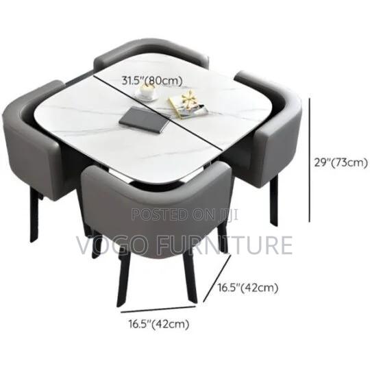 Dining Table; Marble Dining Table Set - thumbnail 5