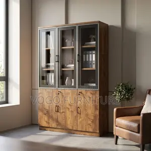 Cabinet; 3-Door Wooden Cabinet
