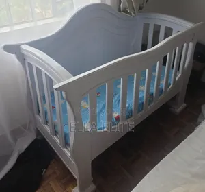 Mahogany Baby Cot With Matress