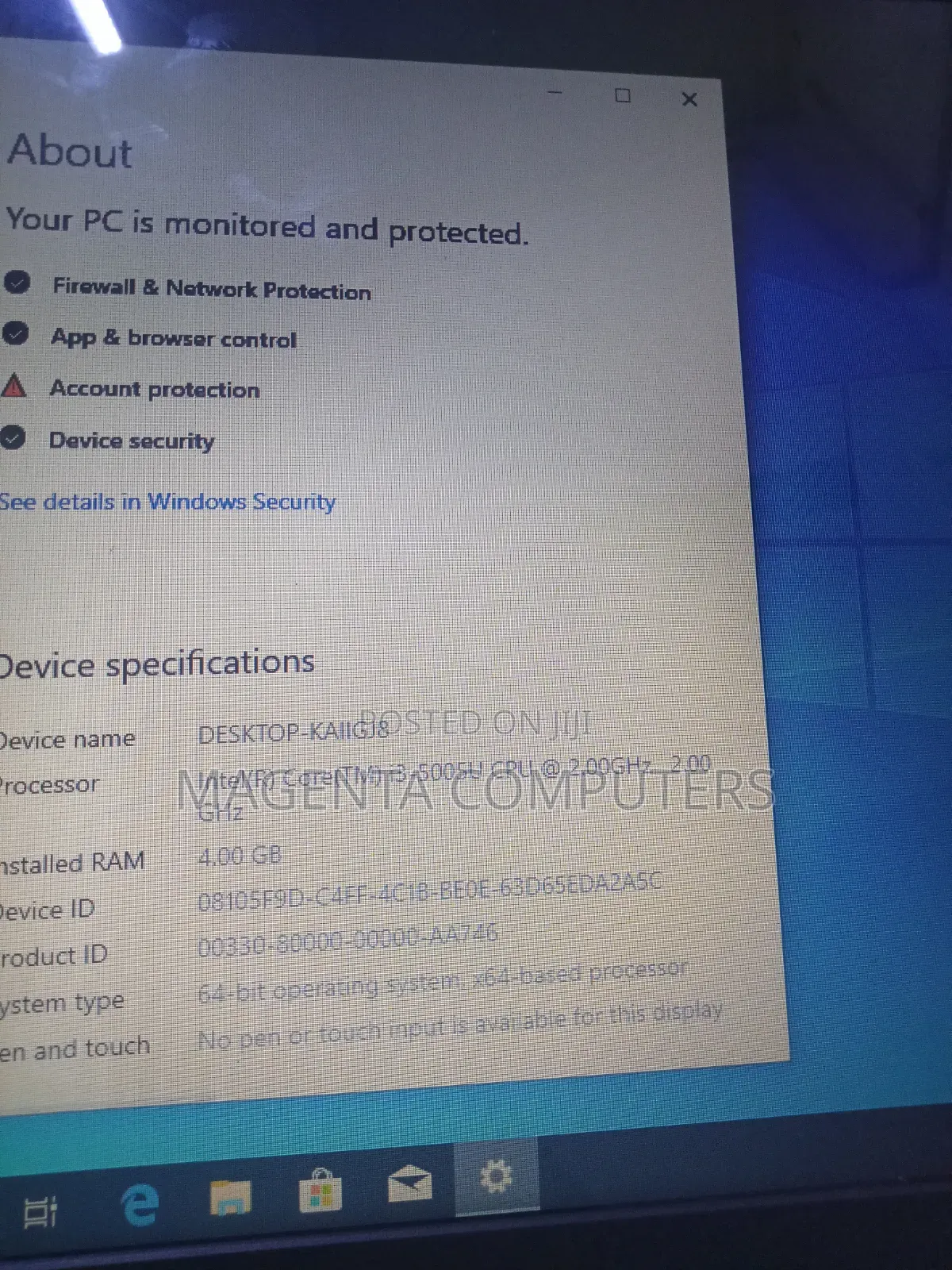Laptop Dell 4GB Intel Core i3 HDD 320GB