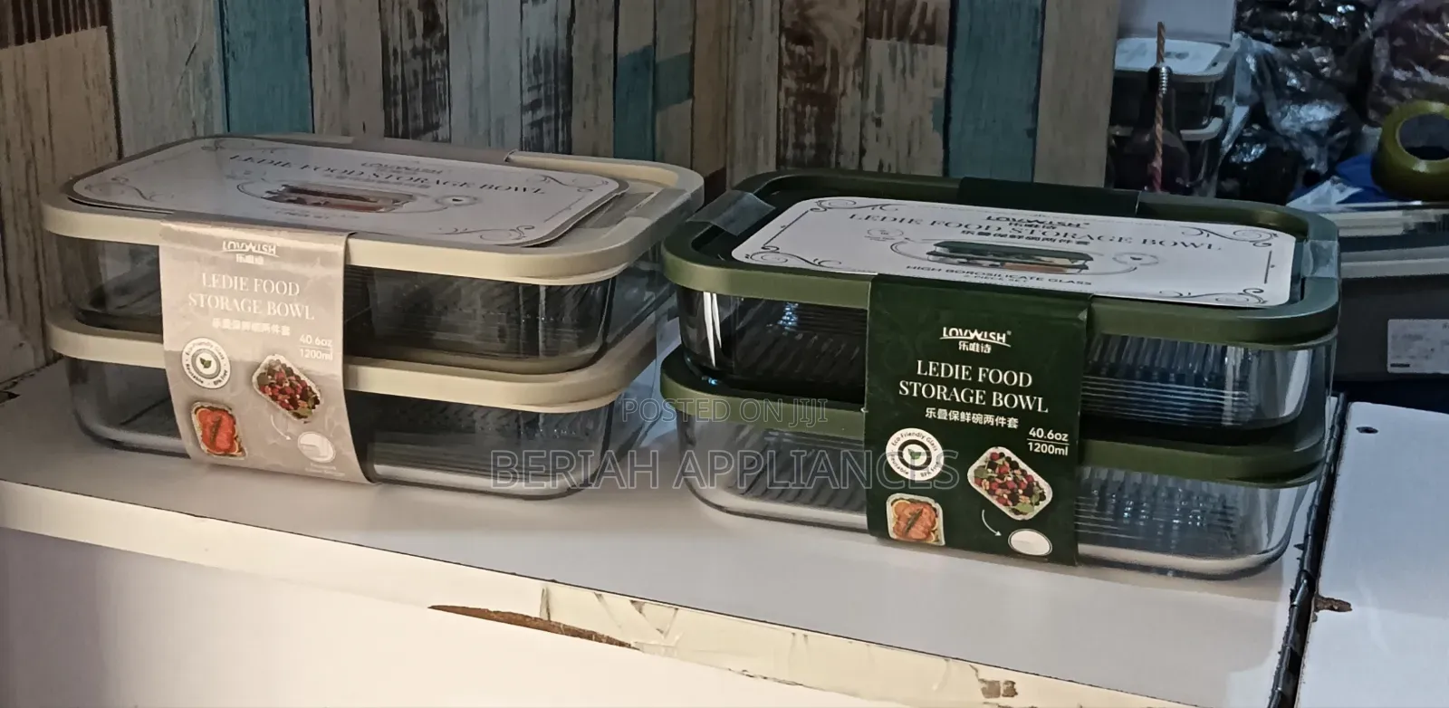 1200ml Borosilicate Glass Containers