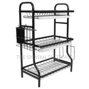 *3 Tier Dish Rack* Easy to Assemble. Stainless Steel. Durable.