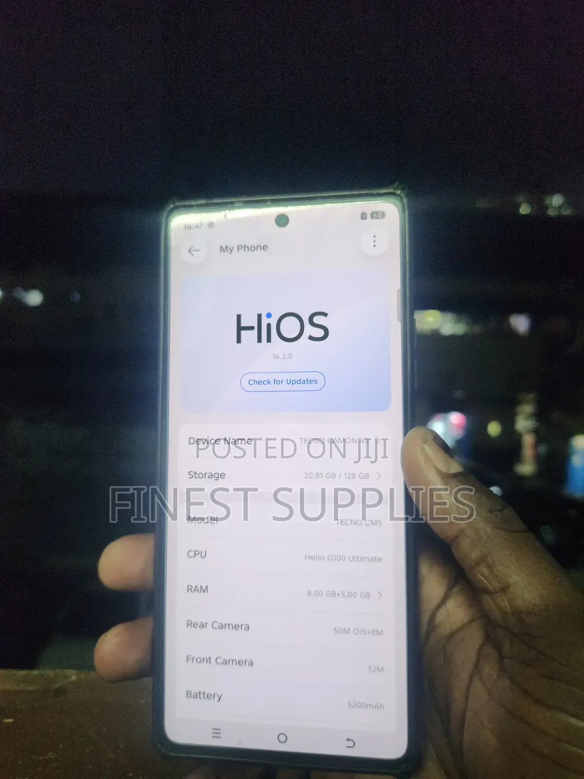 Tecno Camon 40 128 GB Gray