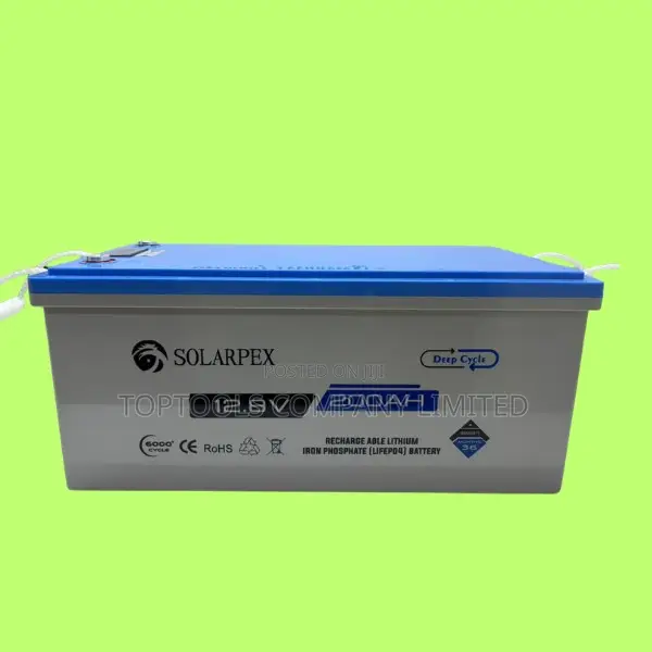 Solarpex Rechargeable Lithium Iron Phosphate LiFePo4 Battery 200ah