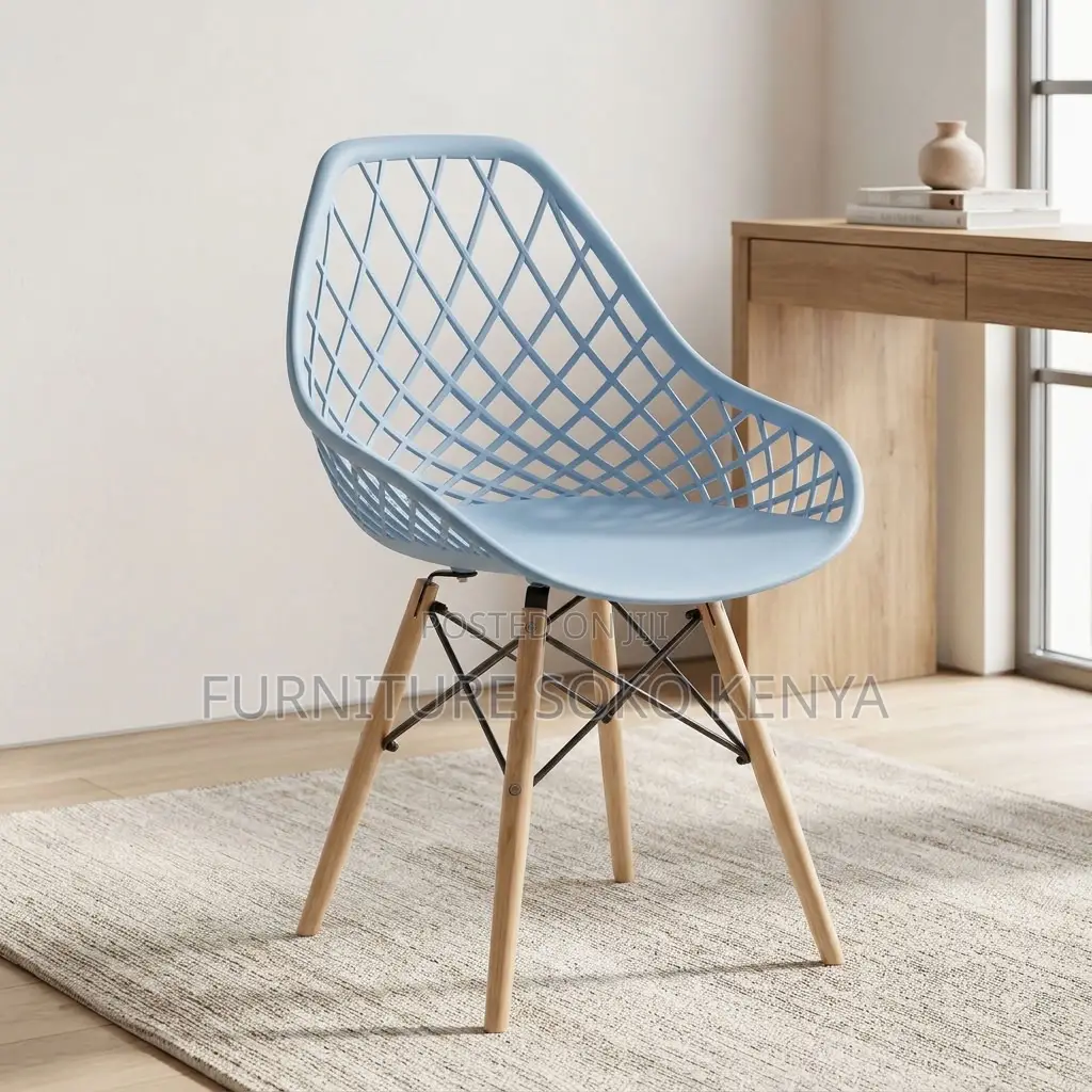 Breathable Plastic Dining Chair | Modern Viner Dining Seat