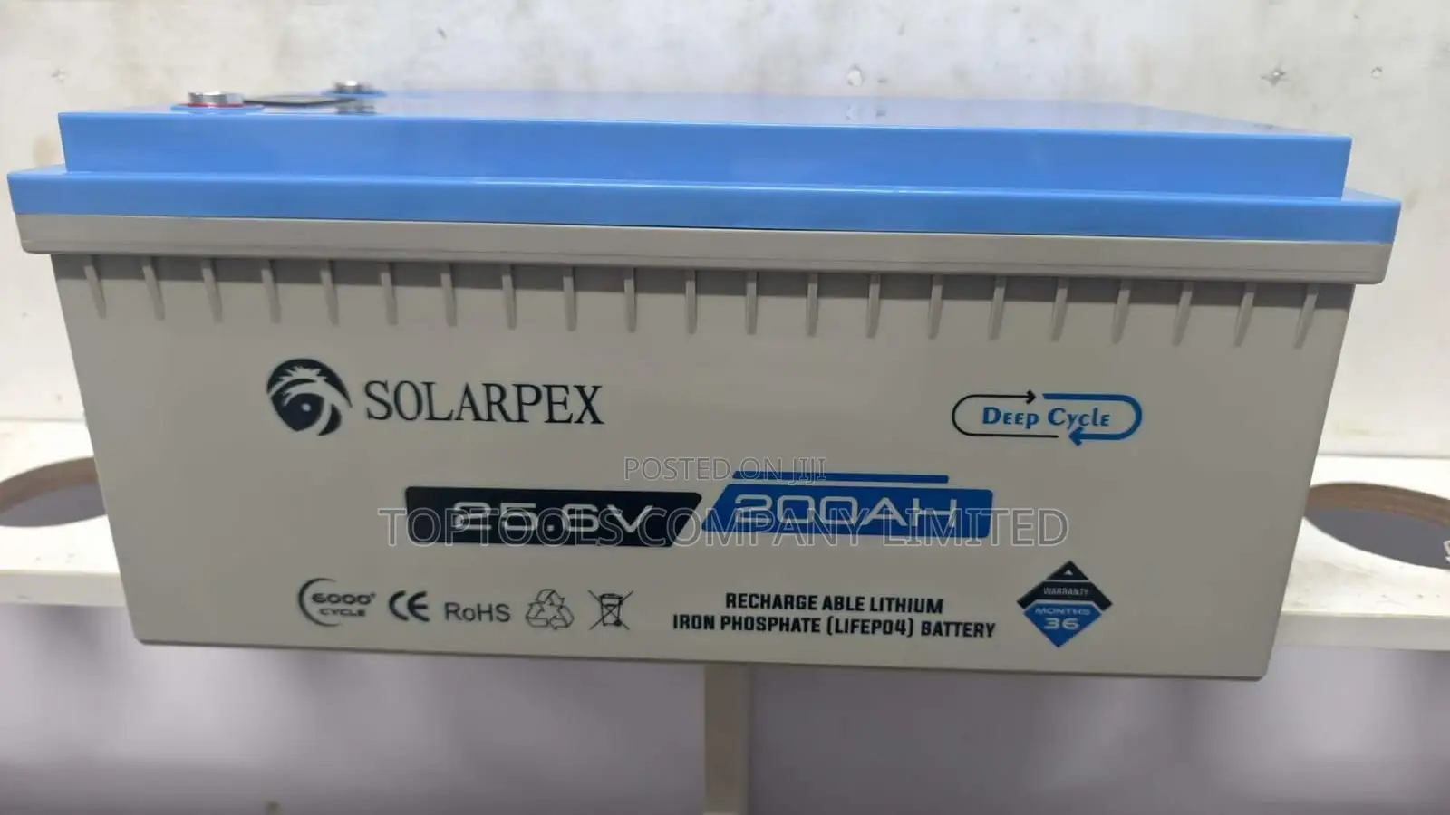 Solarpex Rechargeable Lithium Iron Phosphate LiFePo4 Battery 200ah