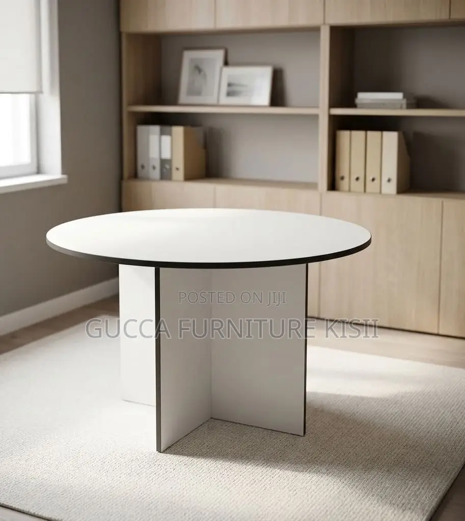 Multipurpose 4 Seater Wooden Round Table