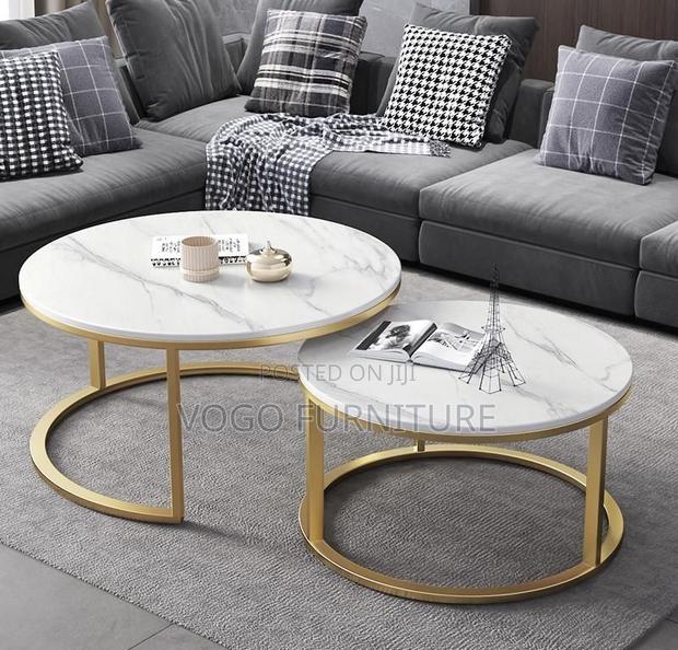 Coffee Table; Marble Coffee Table - thumbnail 4