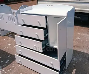 White Chest of Drawers With Interior