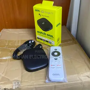 Google TV 4K Streaming Box ONN With Voice Remote and HDMI