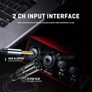 BMG22R,2x2 USB Audio Interface, 24-Bit/192kHz High-Resolution Reco