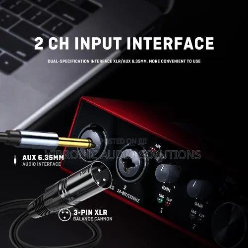 BMG22R,2x2 USB Audio Interface, 24-Bit/192kHz High-Resolution Reco