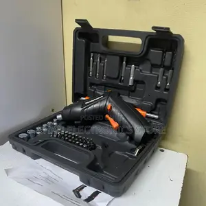 Rechargeable Power Screwdriver Kit With 48 Bits and LED Light