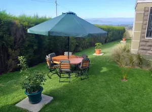 Metallic and Wooden Garden Shade