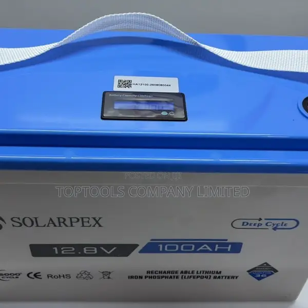 Solarpex Rechargeable Lithium Iron Phosphate LiFePo4 Battery 100ah