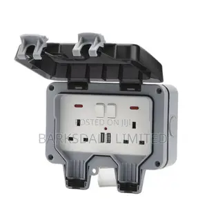 IP66 Waterproof Outdoor Socket Box - Dual AC + USB Ports