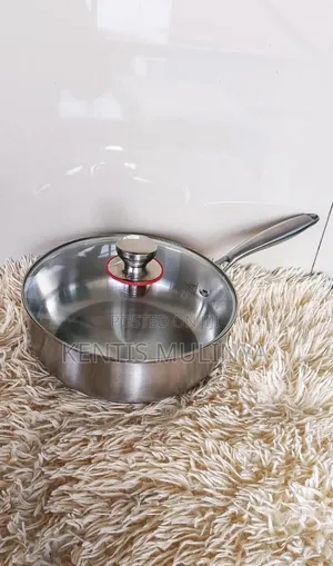 Stainless Deep Frying Pan With Lid