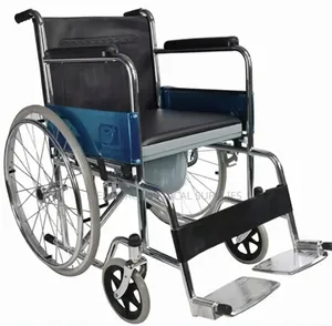 Sturdy and Durable Standard With Commode Wheelchair-Comfortable
