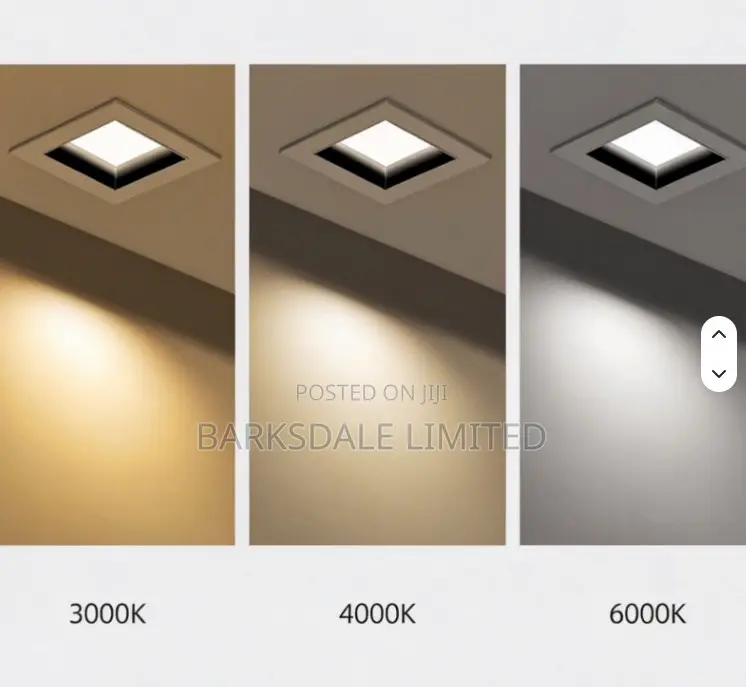 Square LED Recessed Downlight - Anti-Glare Ceiling Spot