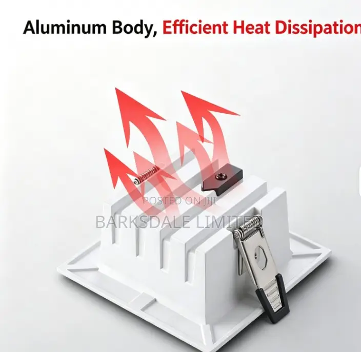 Square LED Recessed Downlight - Anti-Glare Ceiling Spot