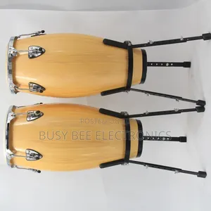 10 Inch and 11 Inch Conga Drum Set With Stand