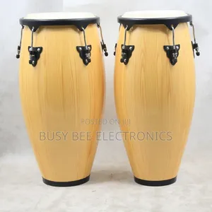 10 Inch and 11 Inch Conga Drum Set With Stand
