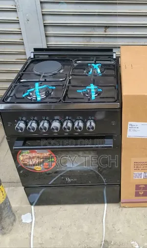 Roch Turkey 60x60 3+1 Standing Cooker (Black, RECK-631-BL)