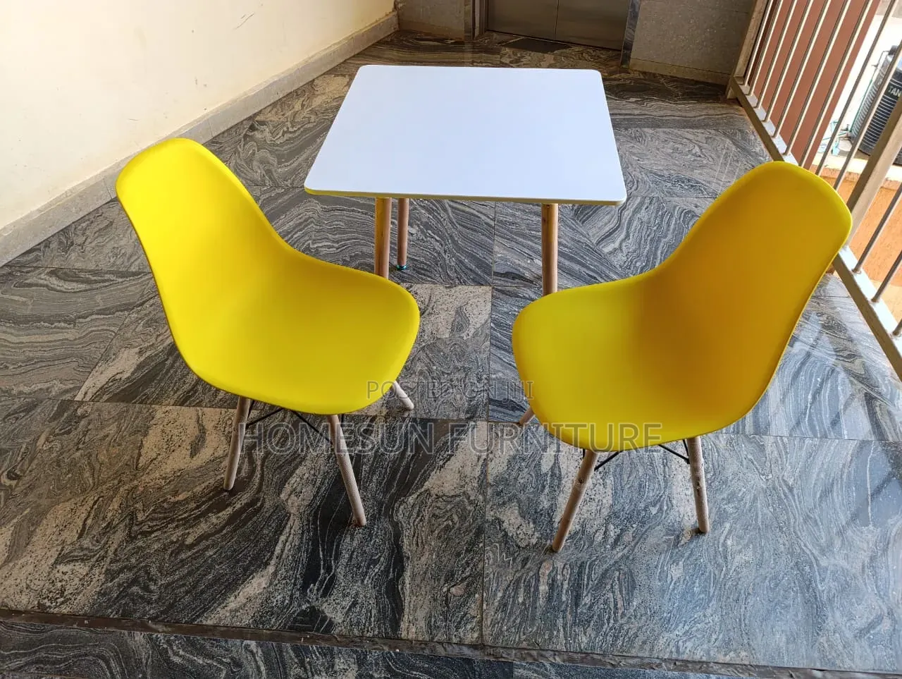 2 Seater Eames Table and Eames Chairs