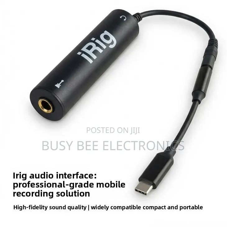Type C IRIG Guitar Audio Interface Adapter