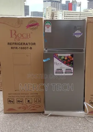 Roch RFR-160DT-B 128L Double Door Refrigerator