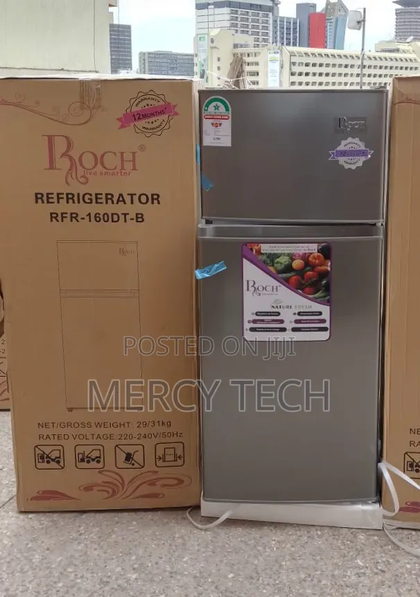Roch RFR-160DT-B 128L Double Door Refrigerator