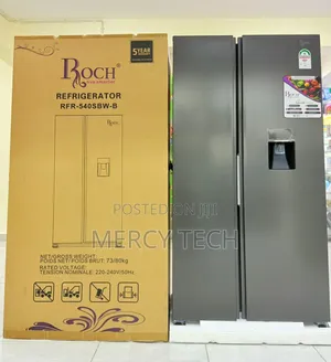 Roch RFR-540SBW-B Side by Side Refrigerator 439L