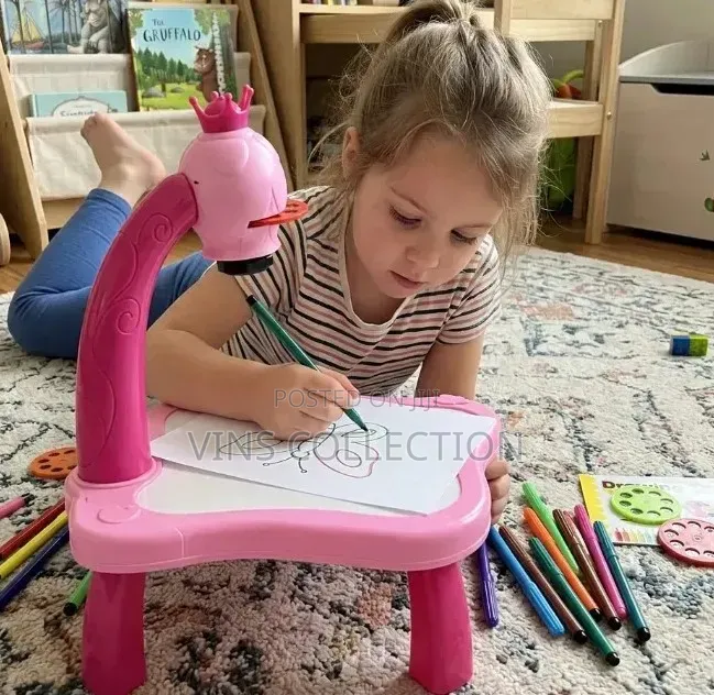 *Educational Kids Art Drawing Projector Table