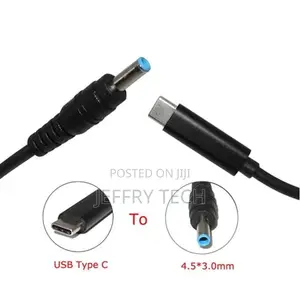 HP PD100W USB-C 18.5-20v Small Blue Pin Cable