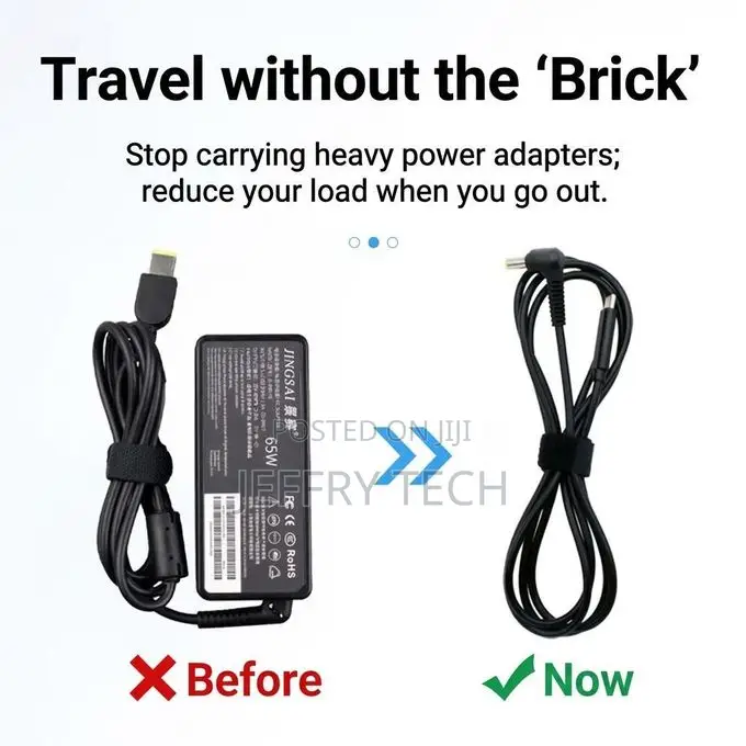 65W USB-C Type-C to DC 4.5x3.0mm PD Trigger Charging Cable With E-Mark
