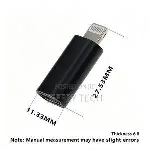 USB-C to Lightning Adapter, Type-C Female to Lightning Male Converter,