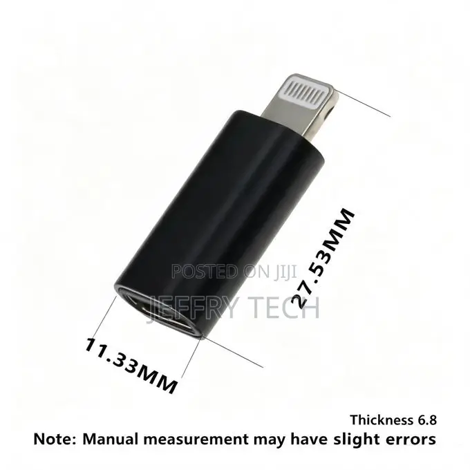 USB-C to Lightning Adapter, Type-C Female to Lightning Male Converter,