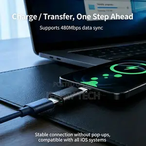 USB-C to Lightning Adapter, Type-C Female to Lightning Male Converter,