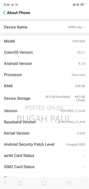 Oppo A3 64 GB Blue