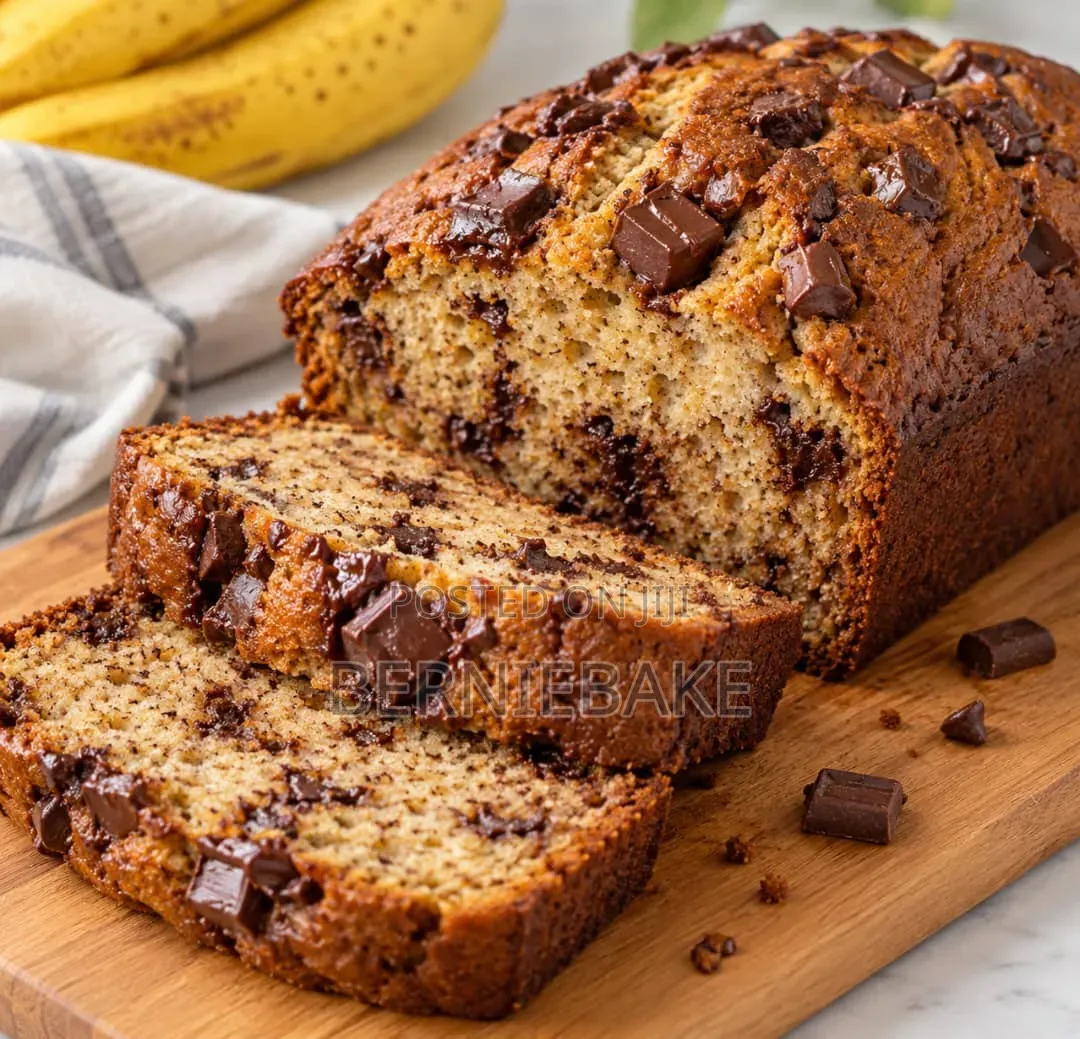 Full Loaf Chocolate Chunks Banana Bread