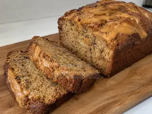Full Loaf Peanut Butter Banana Bread