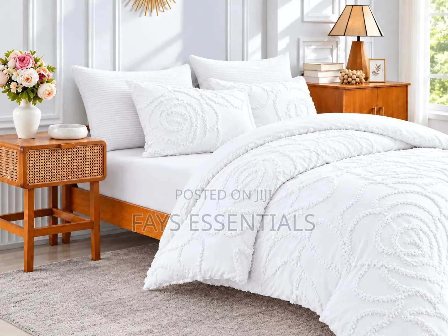 4pcs Tufted Duvet Covers