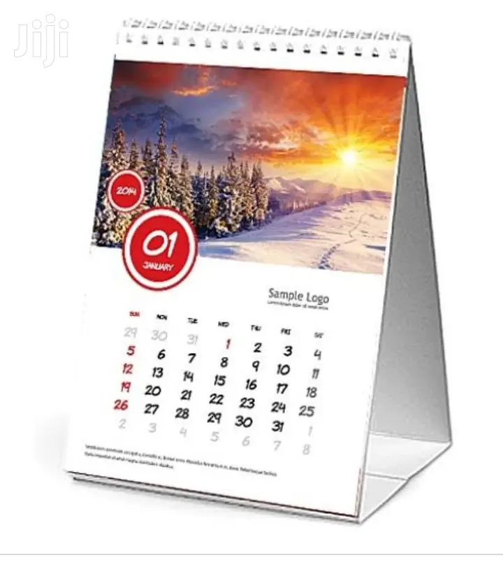 High Resolution Desktop Calender