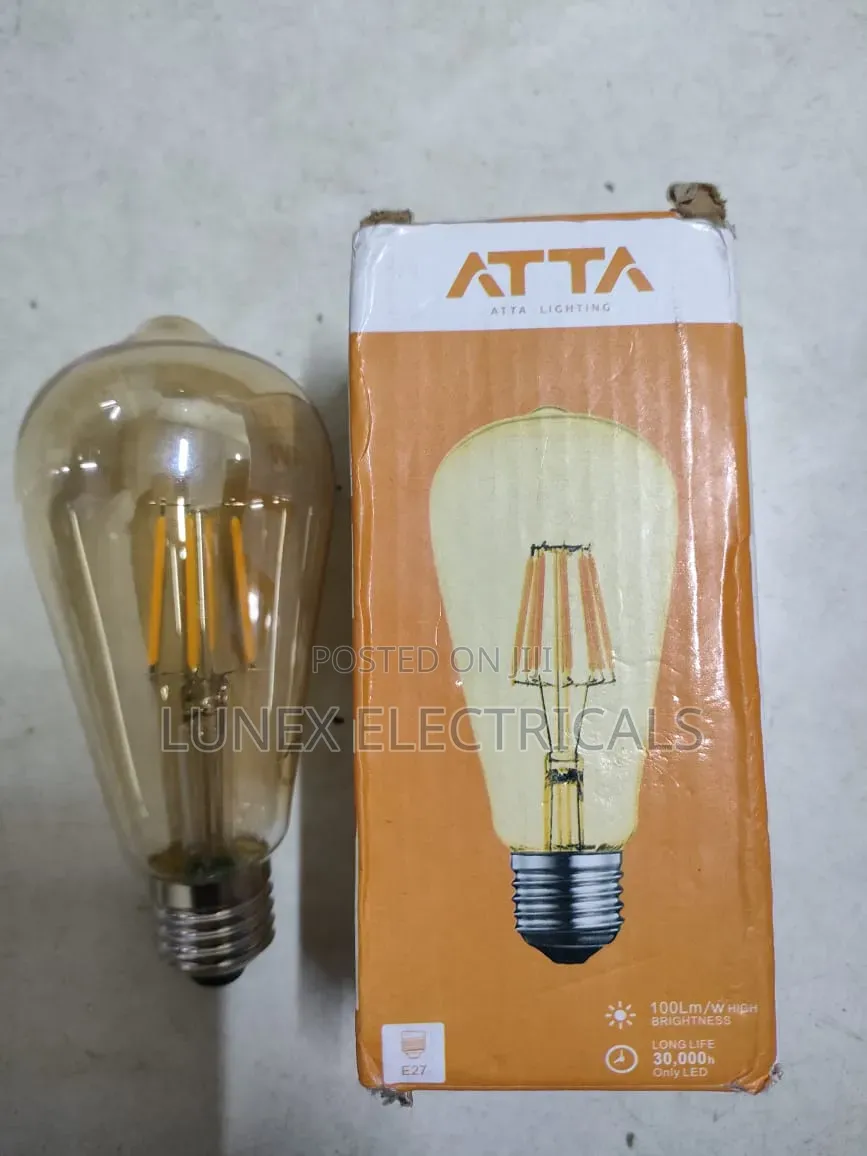 ATTA LED Filament Bulb E27 Warm White Vintage Edison Bulb