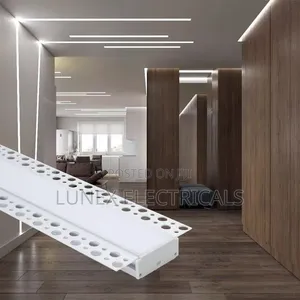 LED Aluminium Profile Channel for Strip Light Gypsum Recessed