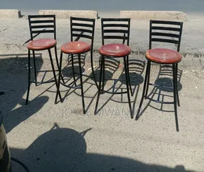 Wooden Mahogany Stools With Backrest