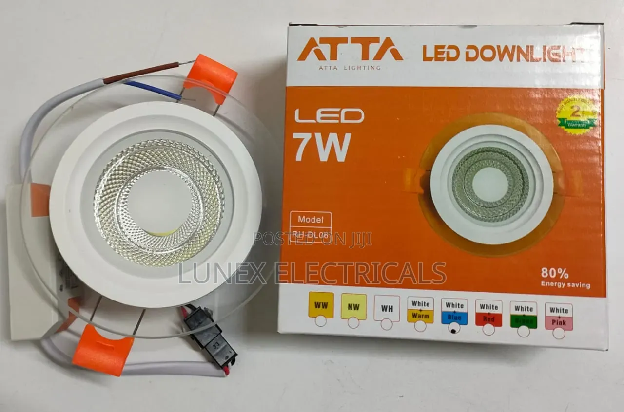 ATTA 7W LED Downlight Round Glass Recessed Spotlight RH-DL06