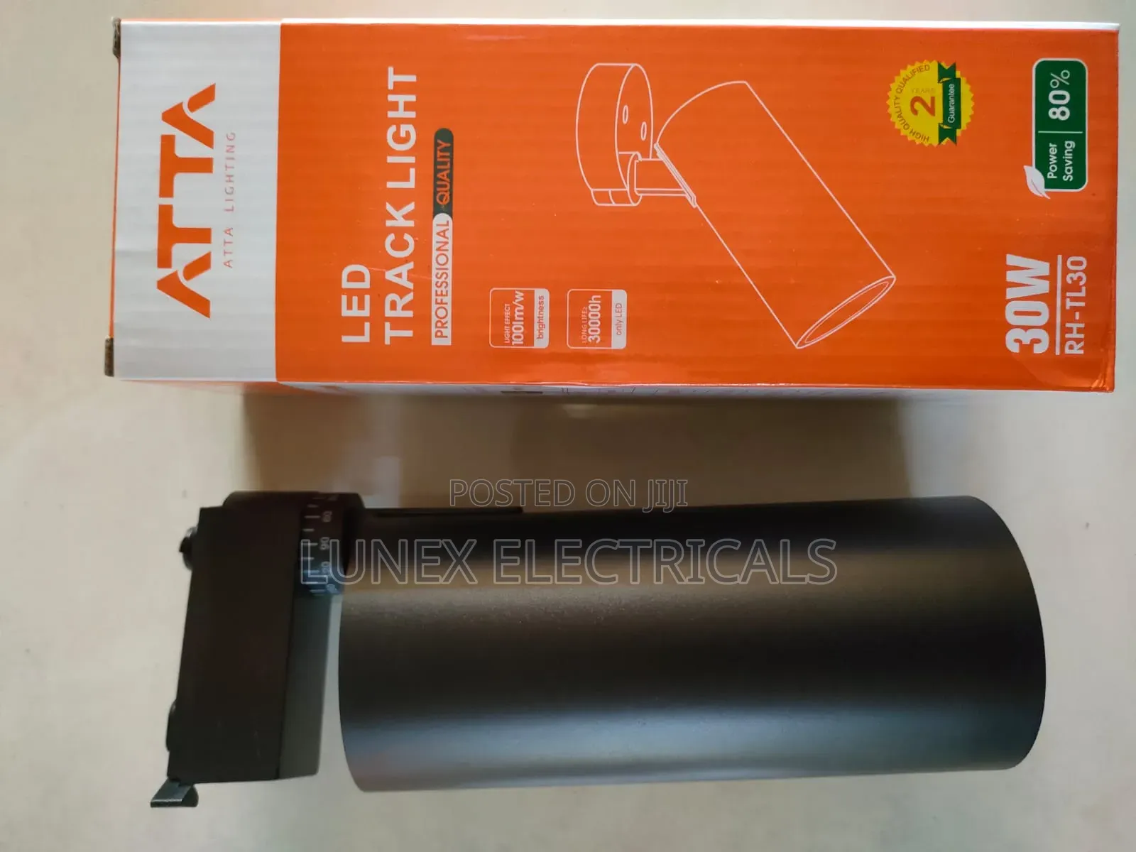 ATTA 30W LED Track Light Black Body Spotlight 4000K RH-TL30