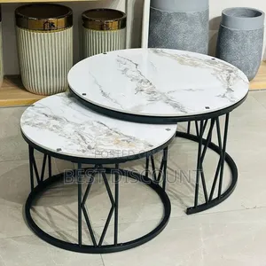 Modern Gray Nesting Coffee Table Set