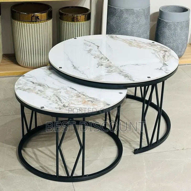 Modern Gray Nesting Coffee Table Set